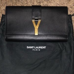 Authentic YSL “Y” Clutch